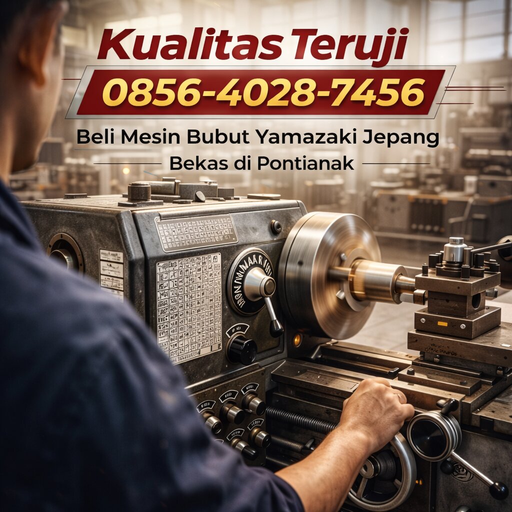 Kualitas Teruji 0856-4028-7456 Beli Mesin Bubut Yamazaki Jepang Bekas di Pontianak