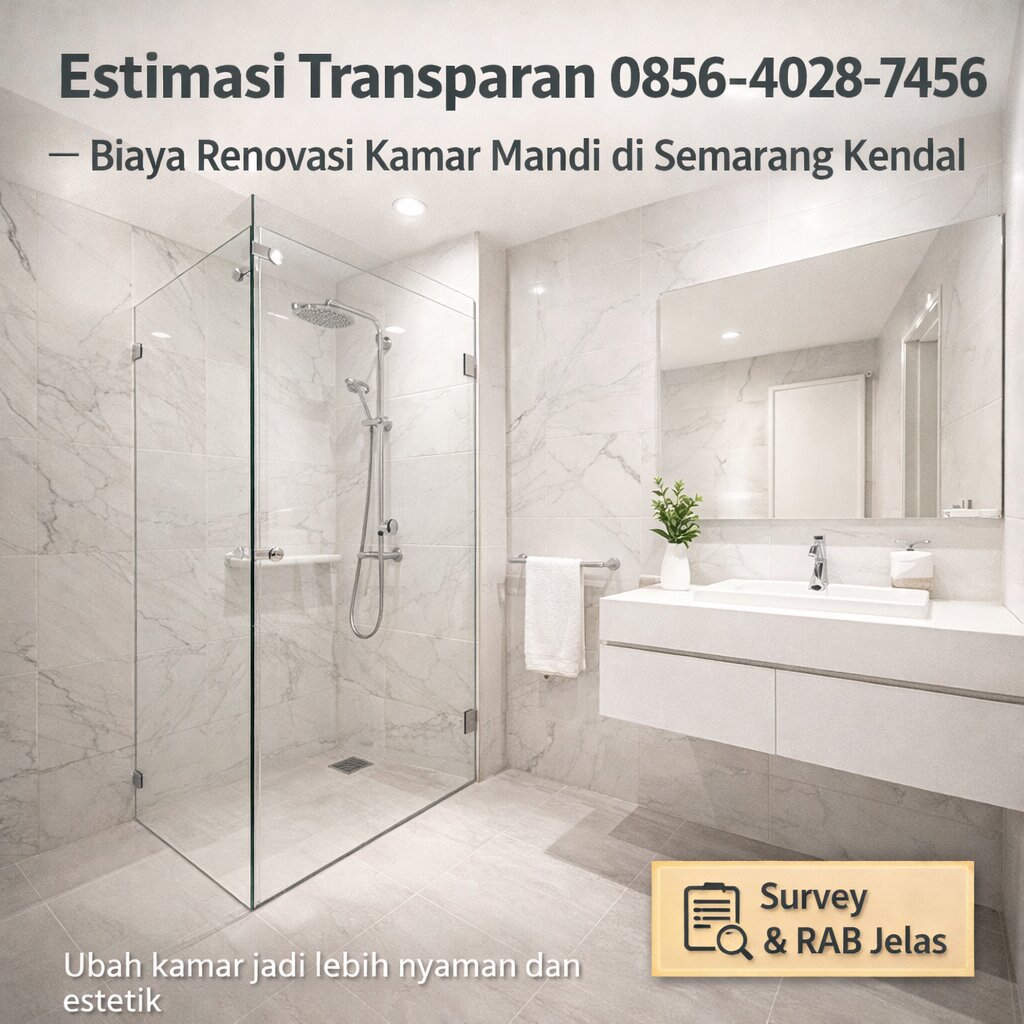 Estimasi Transparan 0856-4028-7456 – Biaya Renovasi Kamar Mandi di Semarang Kendal