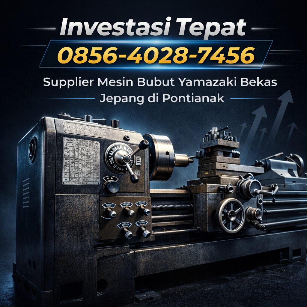 Investasi Tepat 0856-4028-7456 Supplier Mesin Bubut Yamazaki Bekas Jepang di Pontianak