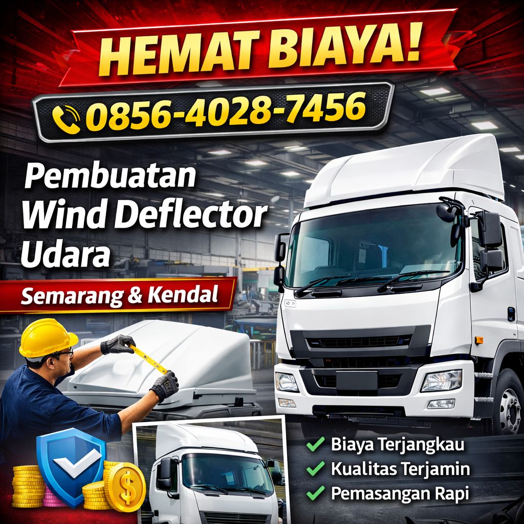 HEMAT BIAYA! 0856-4028-7456 Pembuatan Wind Deflector Udara di Semarang Kendal