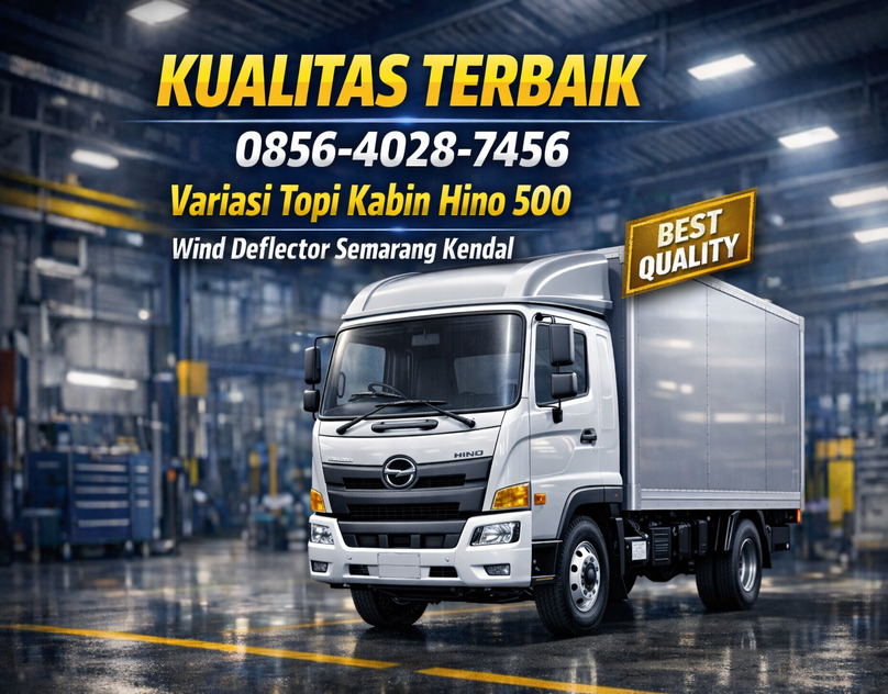 KUALITAS TERBAIK 0856-4028-7456 Variasi Topi Kabin Hino 500 – Wind Deflector Semarang Kendal
