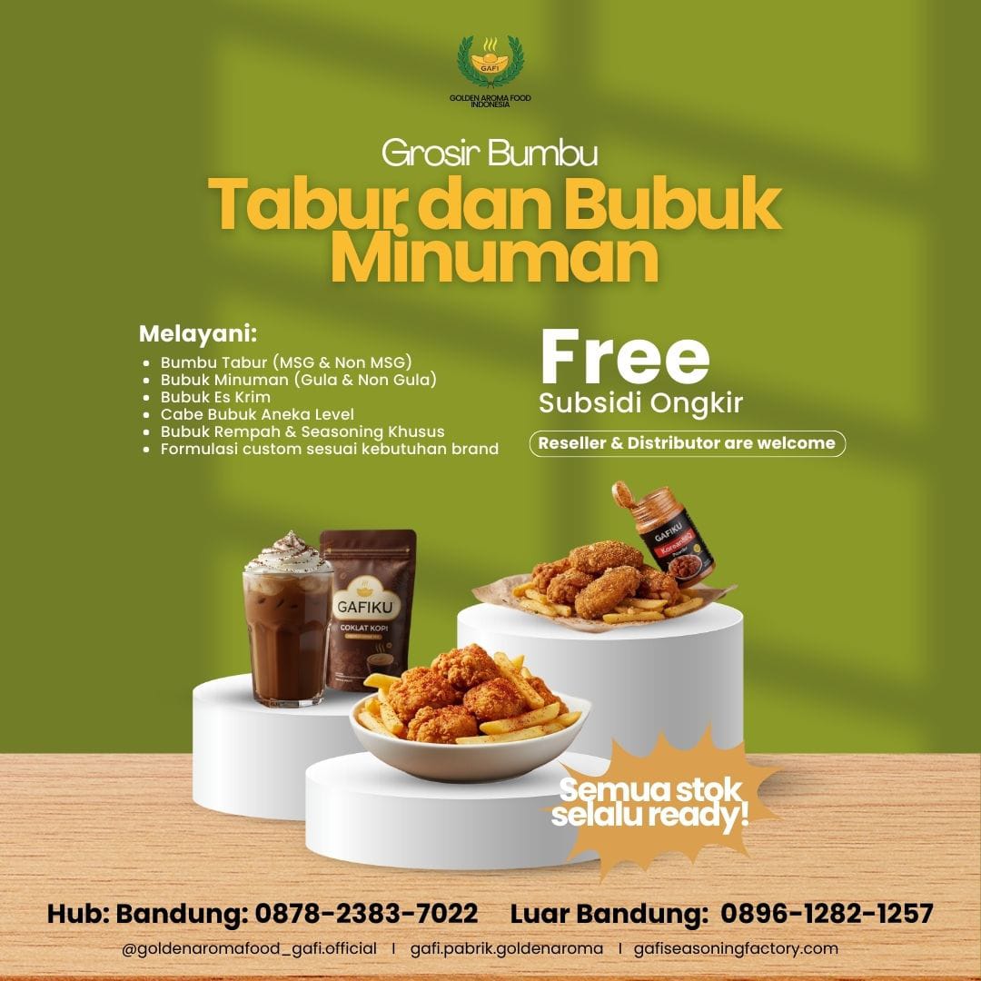 TERBAIK! WA: 0896-1282-1257, Supplier Bumbu Instan Palembang