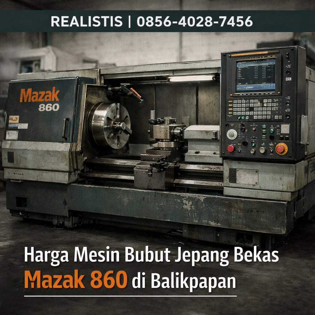 REALISTIS | 0856-4028-7456 – Harga Mesin Bubut Jepang Bekas Mazak 860 di Balikpapan