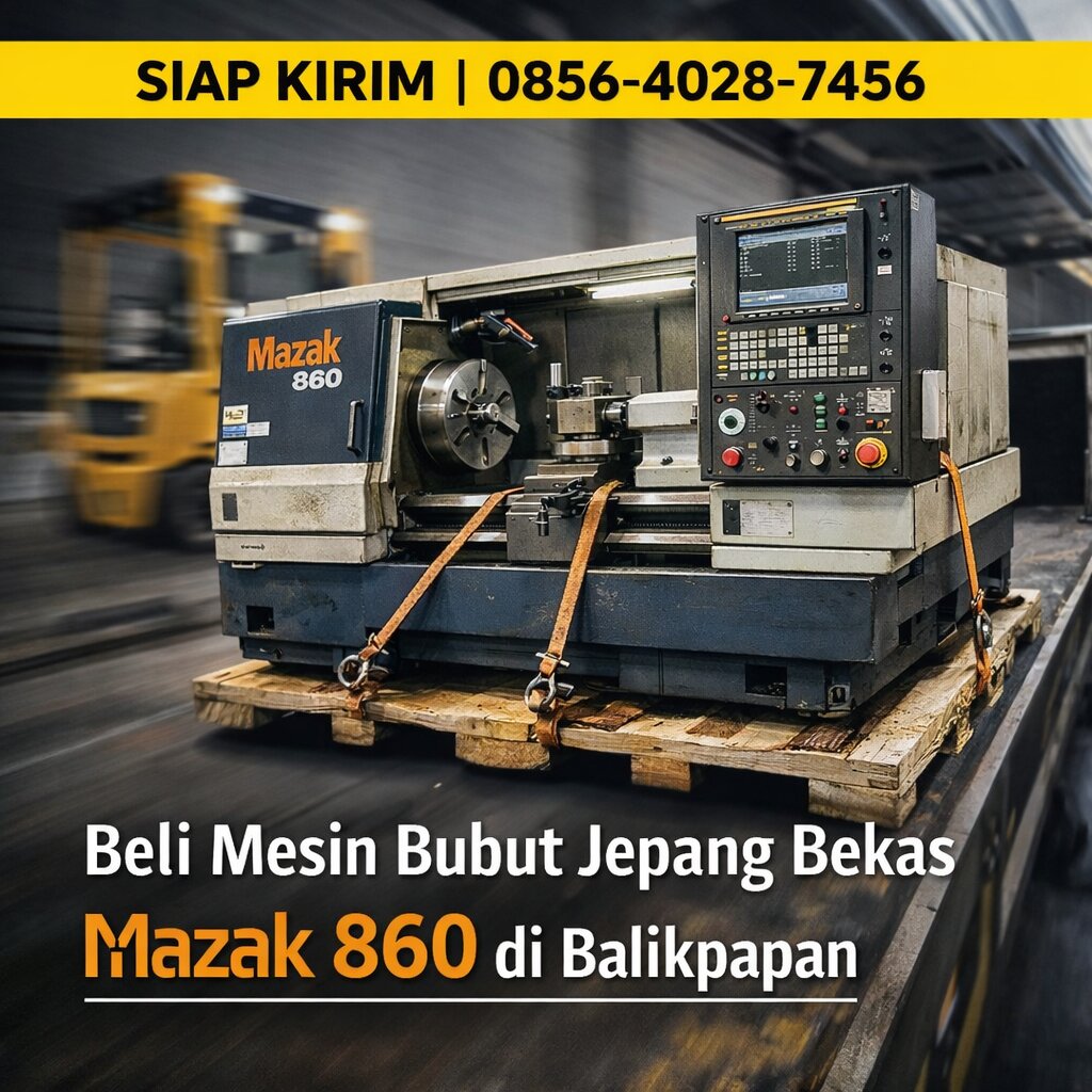 SIAP KIRIM | 0856-4028-7456 – Beli Mesin Bubut Jepang Bekas Mazak 860 di Balikpapan
