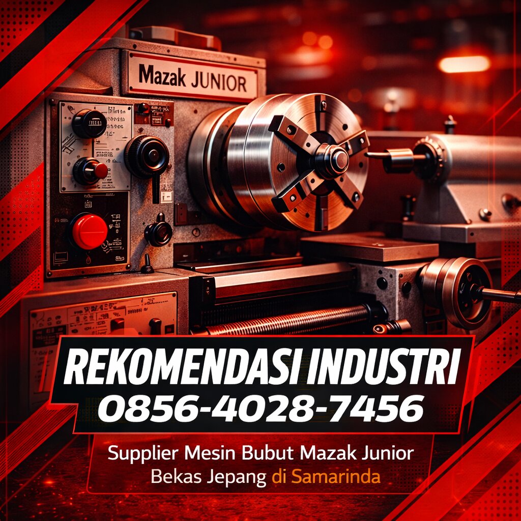 REKOMENDASI INDUSTRI 0856-4028-7456 Supplier Mesin Bubut Mazak Junior Bekas Jepang di Samarinda