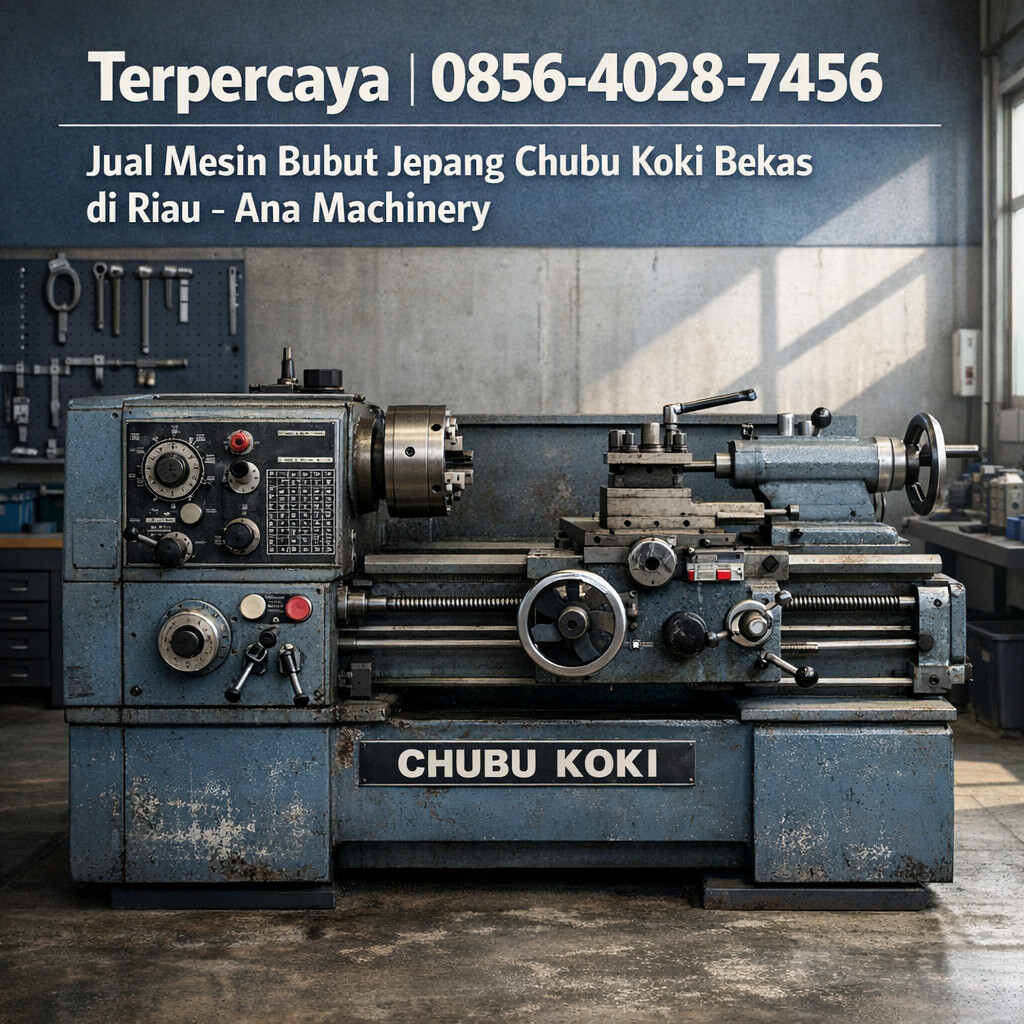 Terpercaya | 0856-4028-7456 | Jual Mesin Bubut Jepang Chubu Koki Bekas di Riau – Ana Machinery