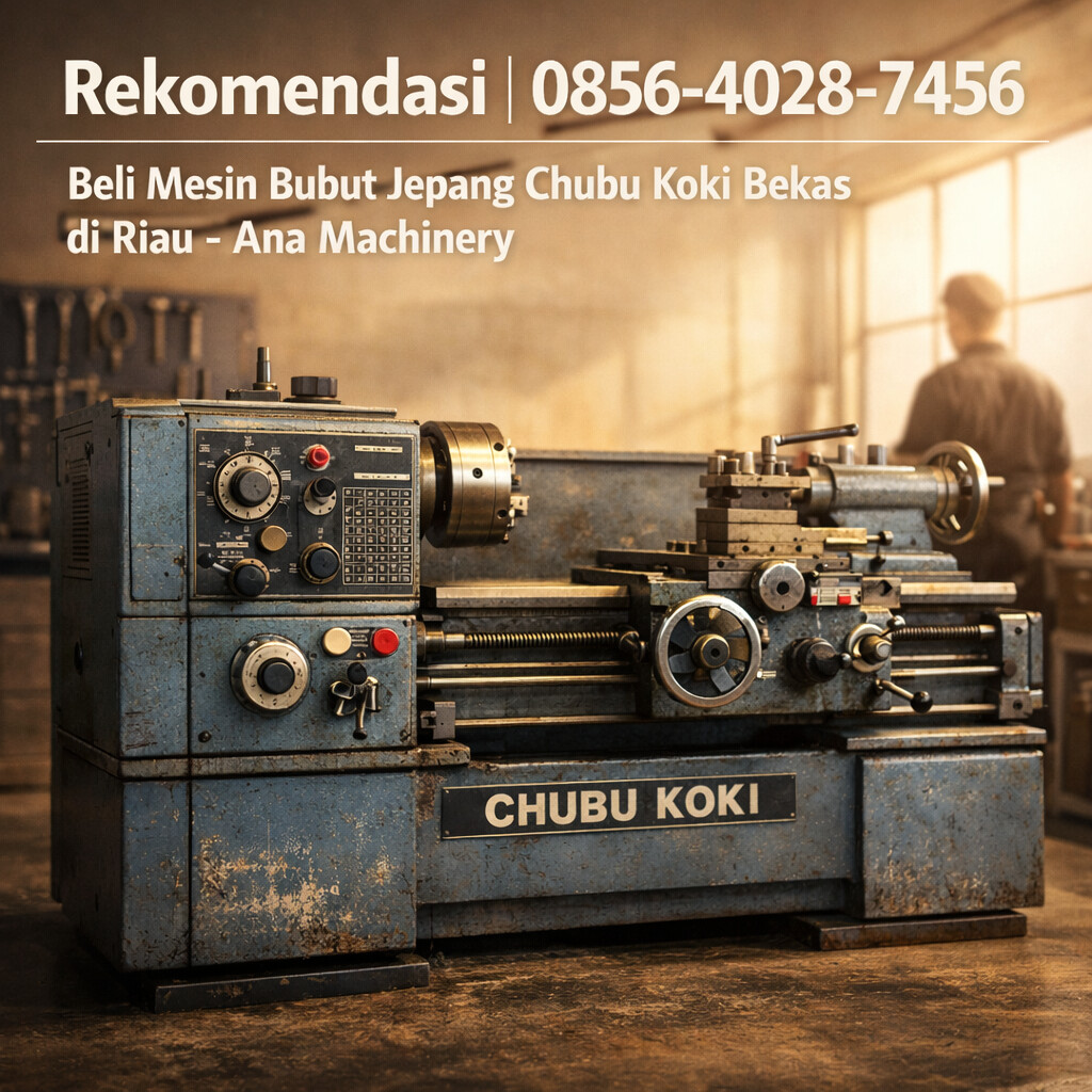 Rekomendasi | 0856-4028-7456 | Beli Mesin Bubut Jepang Chubu Koki Bekas di Riau – Ana Machinery