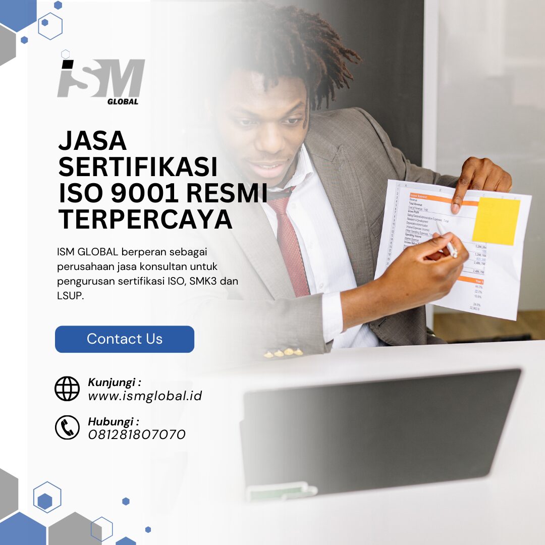 JASA SERTIFIKASI ISO 9001 RESMI & TERPERCAYA