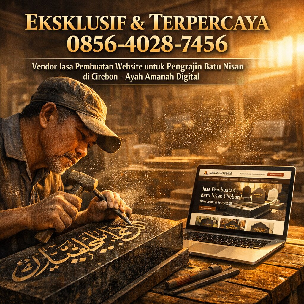 EKSKLUSIF & TERPERCAYA 0856-4028-7456 | Vendor Jasa Pembuatan Website untuk Pengrajin Batu Nisan di Cirebon – Ayah Amanah Digital