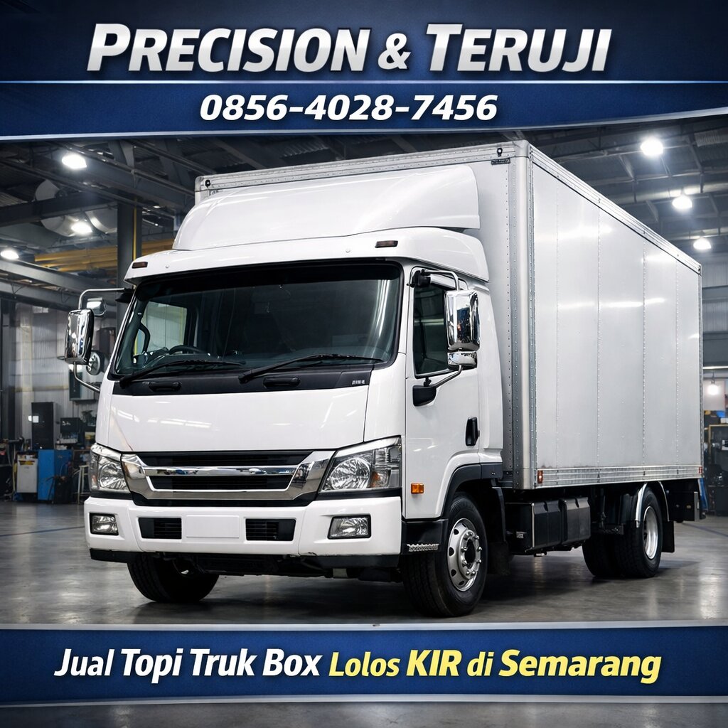 PRECISION & TERUJI 0856-4028-7456 | Jual Topi Truk Box Lolos KIR di Semarang
