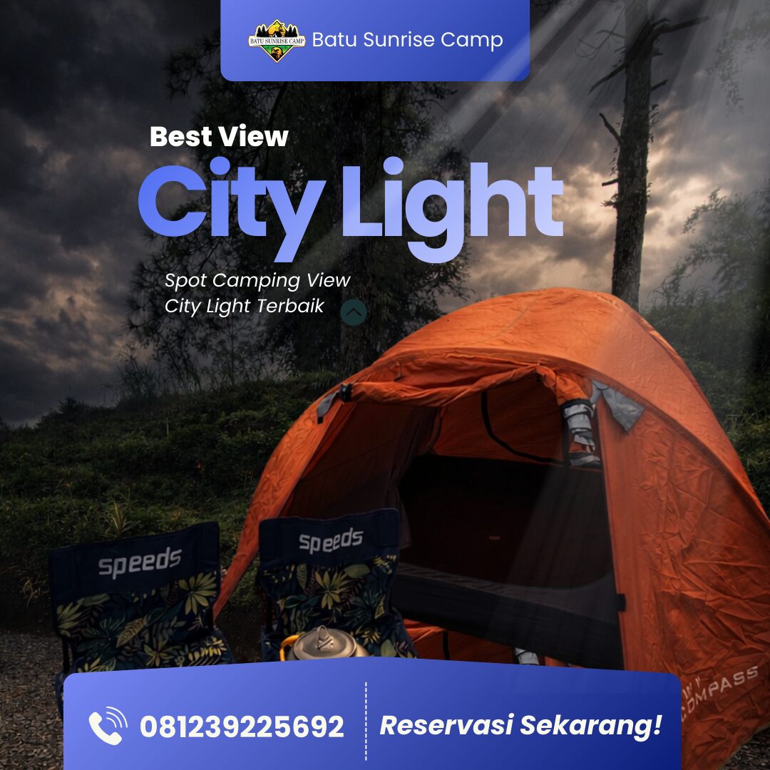 WA 0812-3922-5692 Pesona Pemandangan City Light Spektakuler dalam Paket Camping Batu Malang