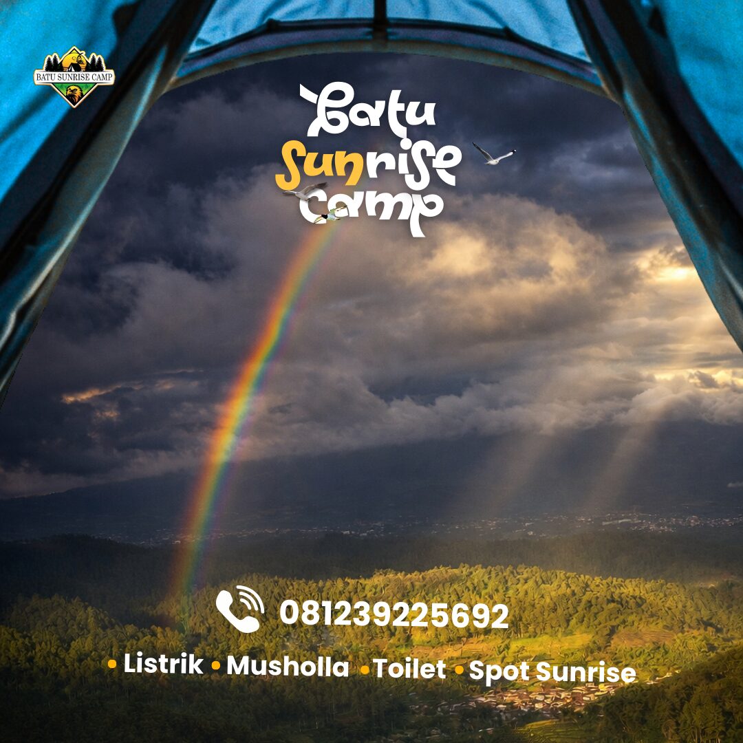 Paket Berkemah Keluarga Menikmati Sunrise Hangat di Batu Malang