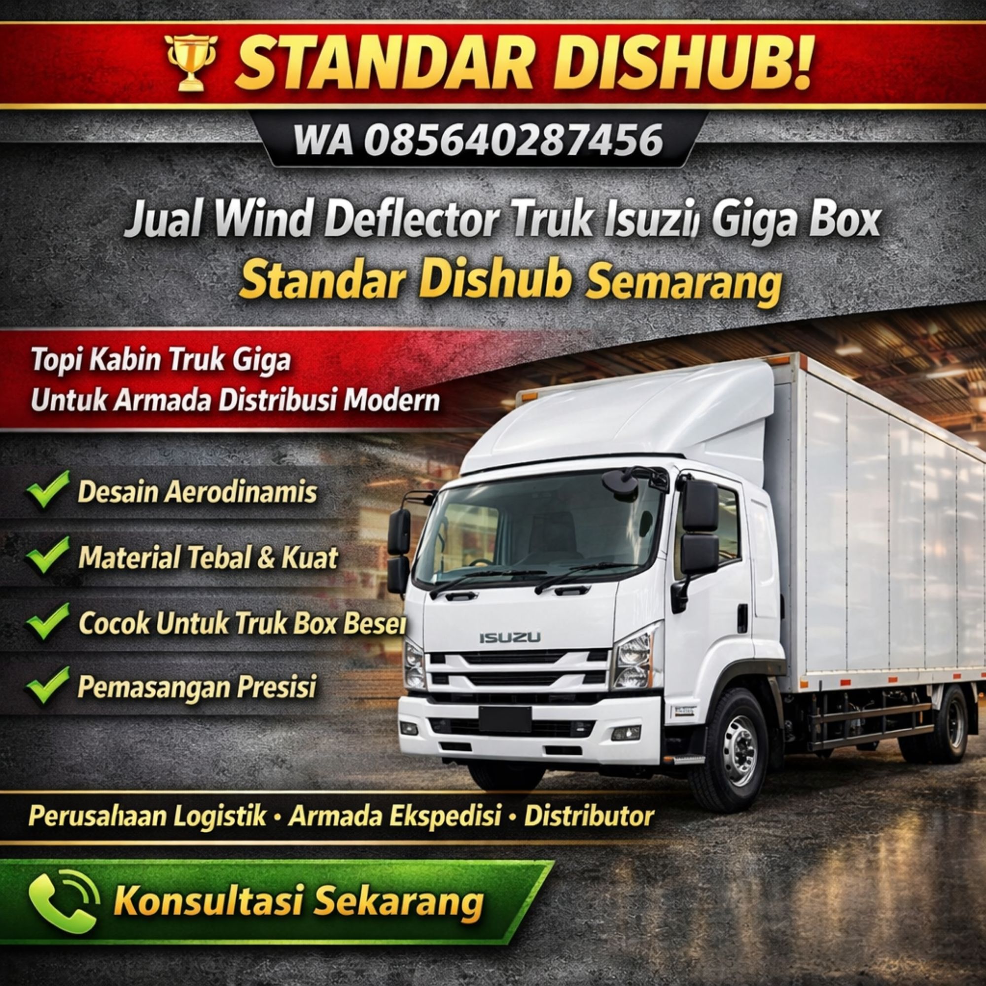 CUSTOM ARMADA LOGISTIK! WA 085640287456 Pembuatan Topi Kabin Mobil Panther Untuk Armada Logistik Semarang