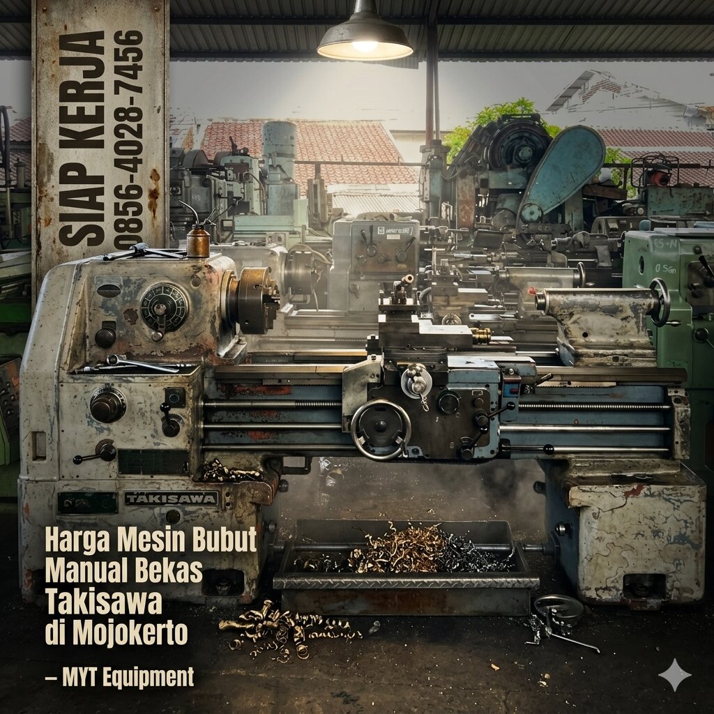 SIAP KERJA 0856-4028-7456 | Harga Mesin Bubut Manual Bekas Takisawa di Mojokerto – MYT Equipment