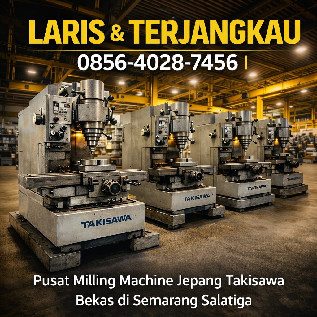 LARIS & TERJANGKAU 0856-4028-7456 | Pusat Milling Machine Jepang Takisawa Bekas di Semarang Salatiga
