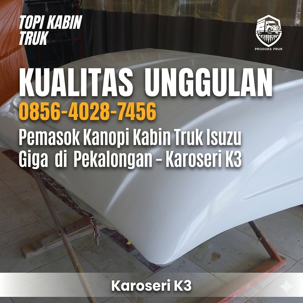 Kualitas Unggulan 0856-4028-7456 Pemasok Kanopi Kabin Truk Isuzu Giga di Pekalongan – Karoseri K3