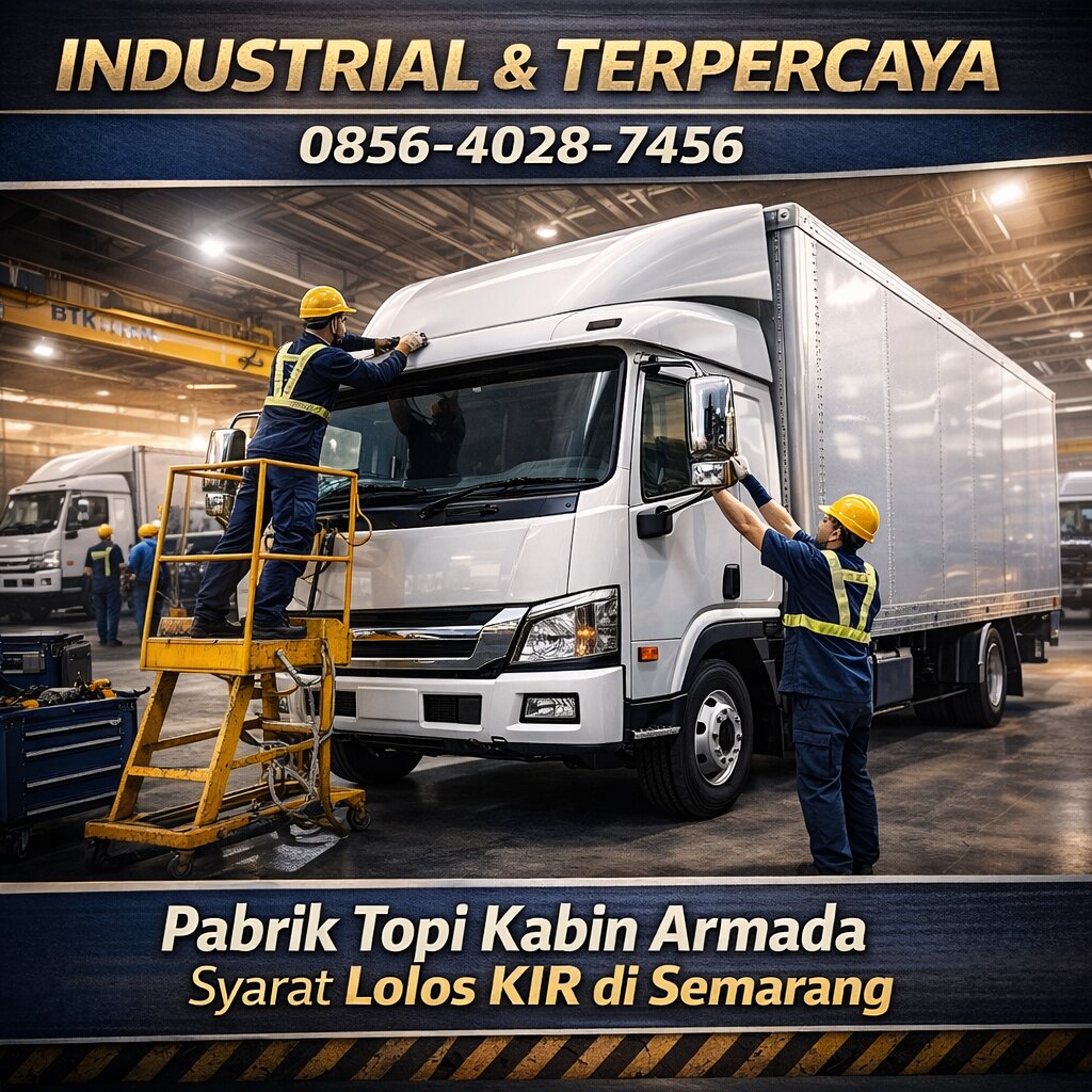 INDUSTRIAL & TERPERCAYA 0856-4028-7456 | Pabrik Topi Kabin Armada Syarat Lolos KIR di Semarang