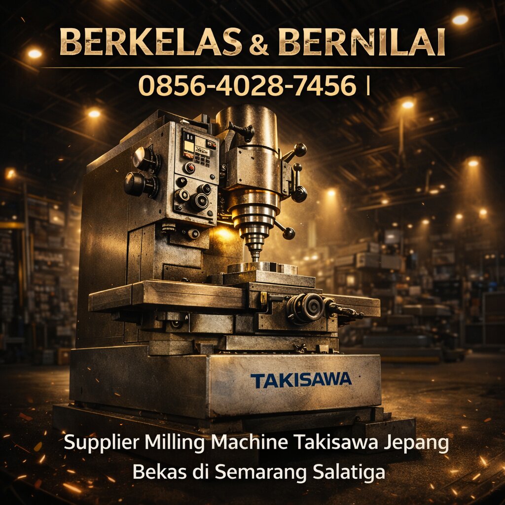 BERKELAS & BERNILAI 0856-4028-7456 | Supplier Milling Machine Takisawa Bekas Jepang di Semarang Salatiga