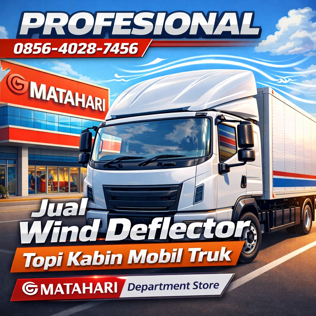 PROFESIONAL 0856-4028-7456 | Jual Wind Deflector Topi Kabin Mobil Truk Matahari Department Store