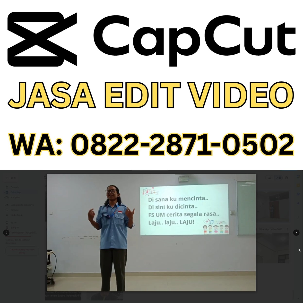 Jasa Editing Capcut | Jasa Membuat Video Konten