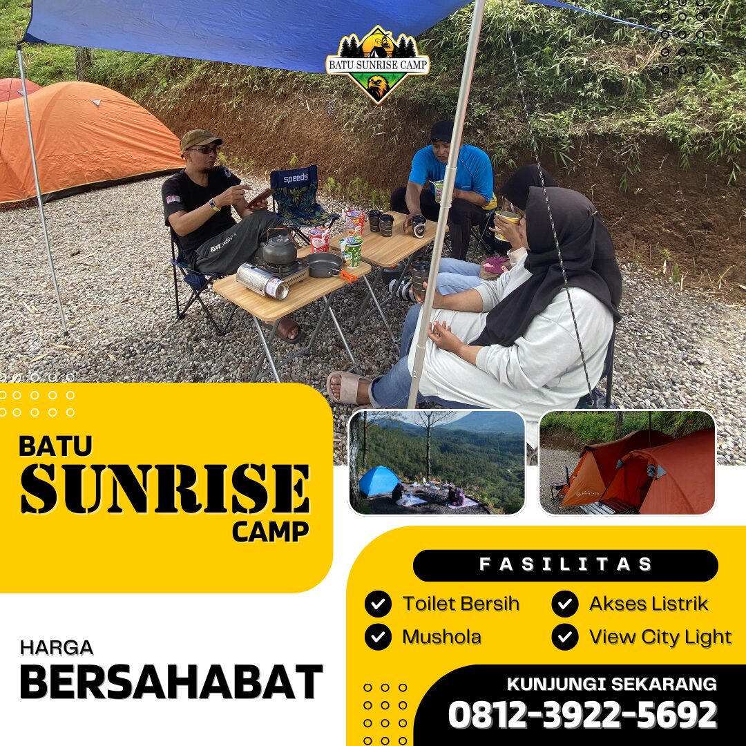 WA: 0812-3922-5692 | Paket Camping Batu Malang Eksklusif Fasilitas Nyaman View Sunrise
