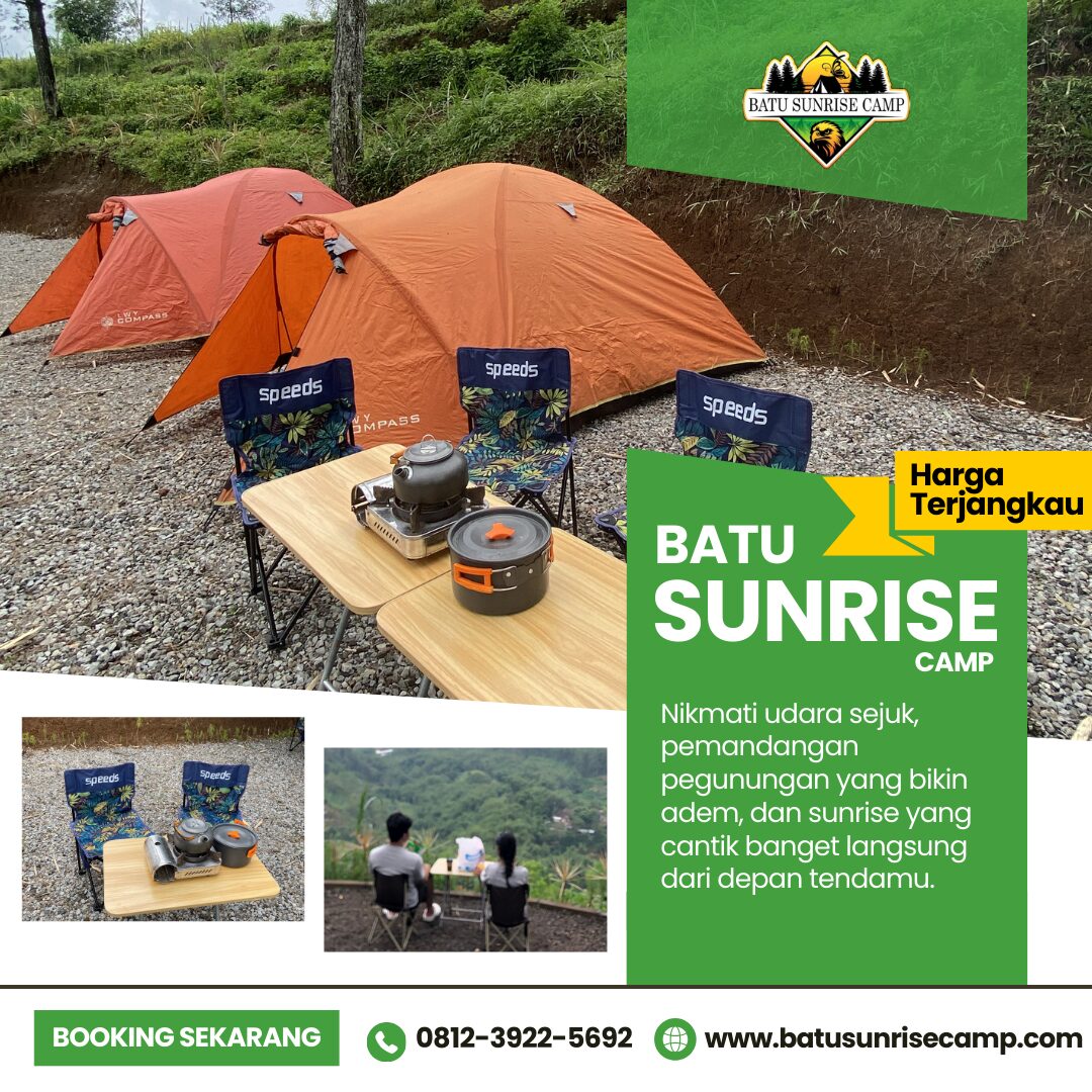 WA 0812-3922-5692 Area camping Batu Malang dengan akses ke air terjun kecil