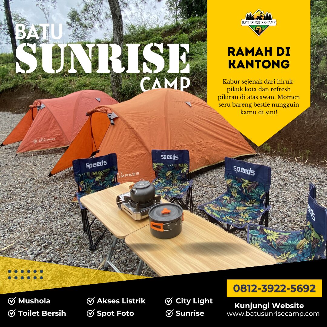 WA 0812-3922-5692 Lokasi camping Batu Malang dengan fasilitas penyewaan lentera gas