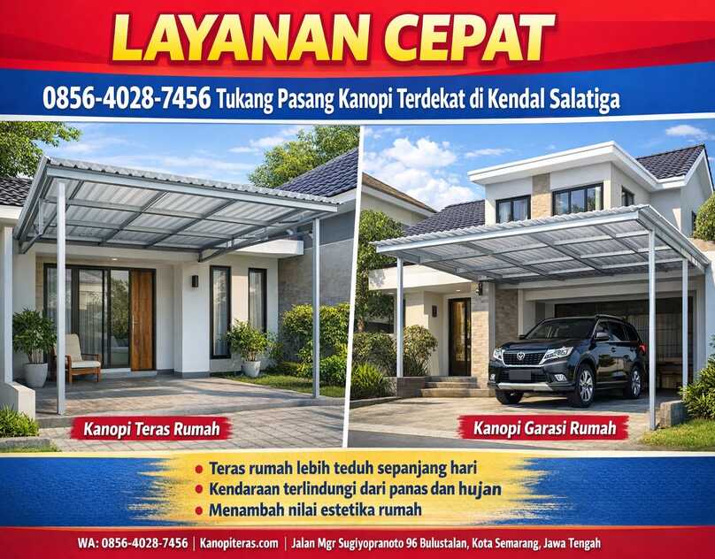 Layanan Cepat 0856-4028-7456 Tukang Pasang Kanopi Terdekat di Kendal Salatiga