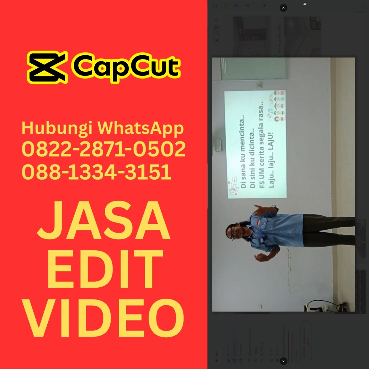 Jasa Editor Capcut | Jasa Bikin Reels Konten