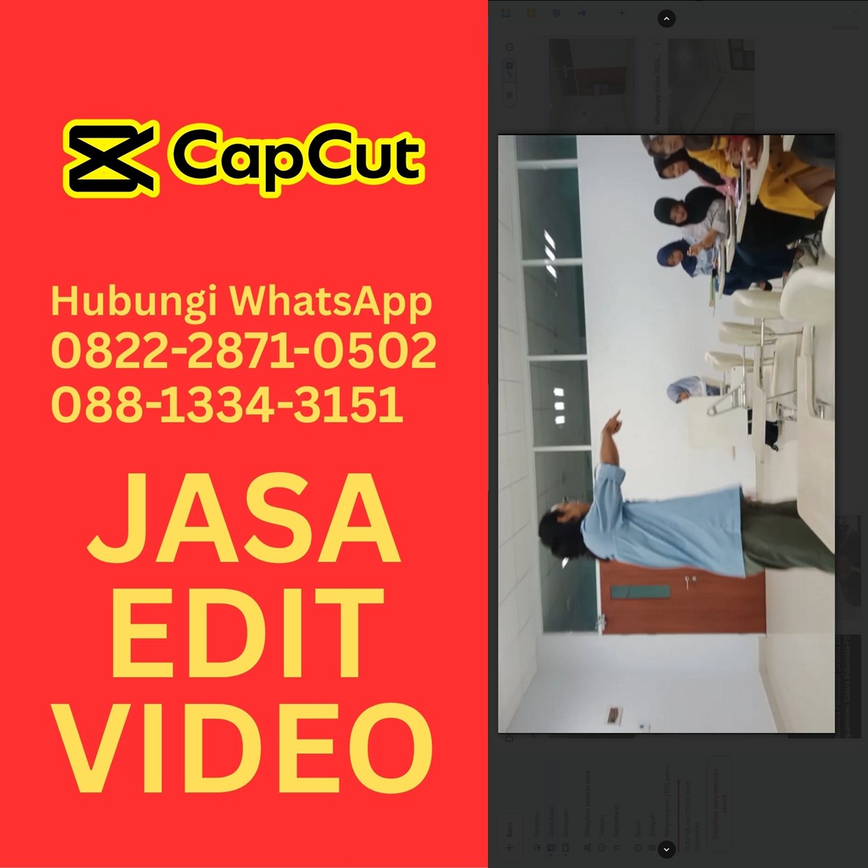 Jasa Editing Capcut | Jasa Desain Iklan Video