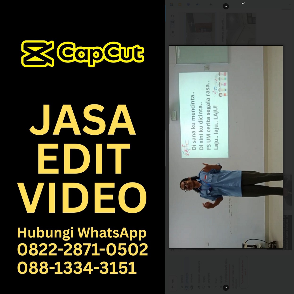 Jasa Editor Capcut | Jasa Edit Video Youtube Konten