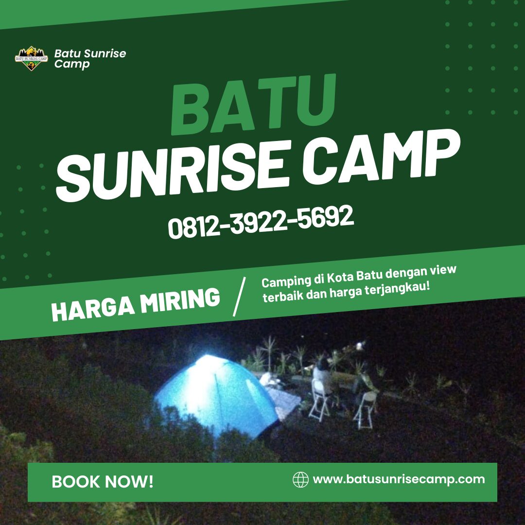 WA 0812-3922-5692 Pilihan spot camping Batu Malang dengan view city light