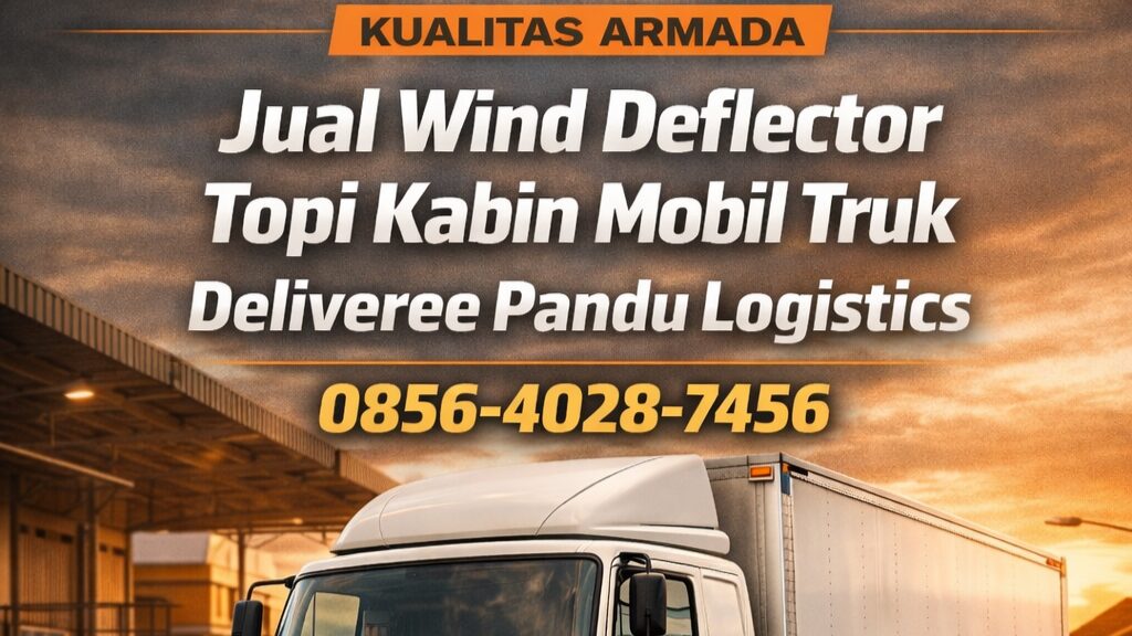 Kualitas Armada | 0856-4028-7456 Jual Wind Deflector Topi Kabin Mobil Truk Deliveree Pandu Logistics