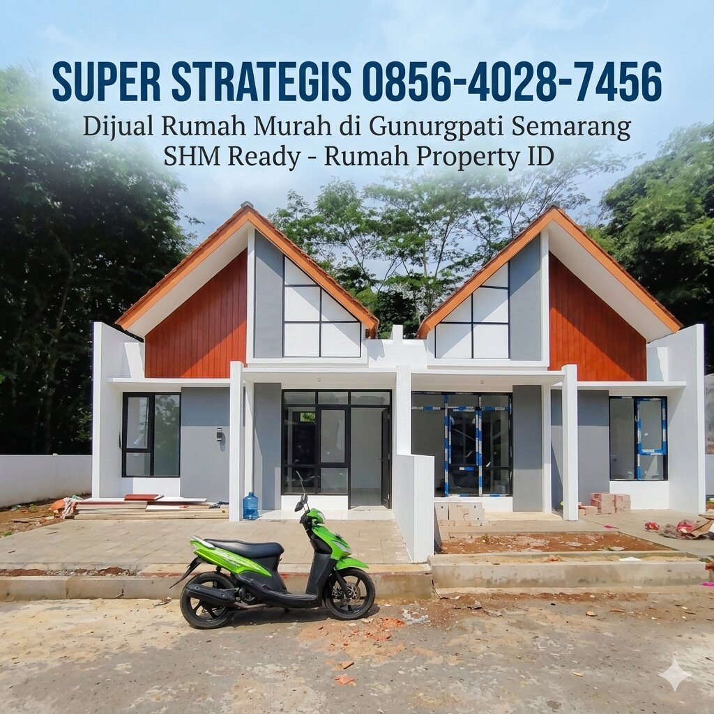 SUPER STRATEGIS 0856-4028-7456 Dijual Rumah Murah di Gunungpati Semarang SHM Ready – Rumah Property ID
