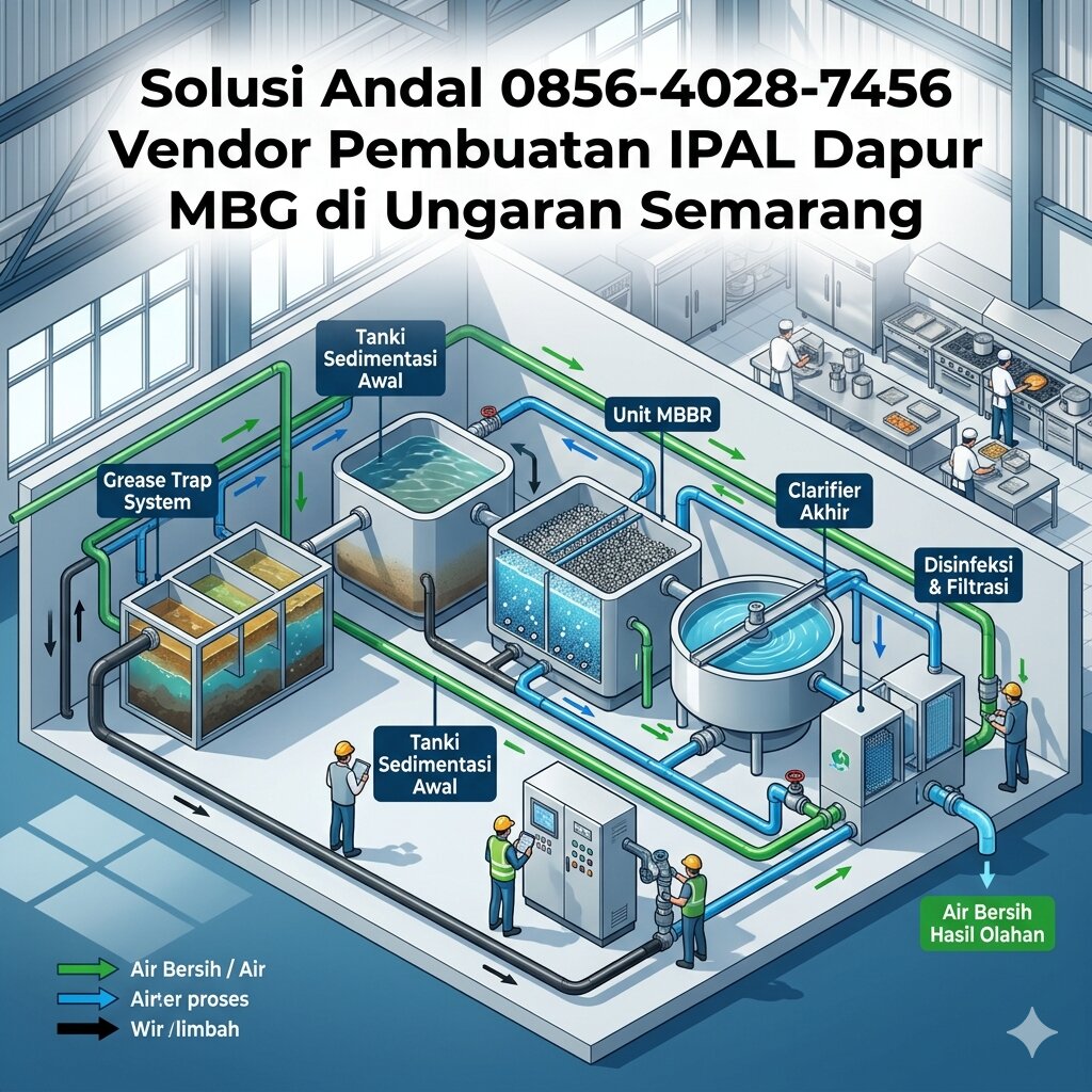 Solusi Andal 0856-4028-7456 Vendor Pembuatan IPAL Dapur MBG di Ungaran Semarang