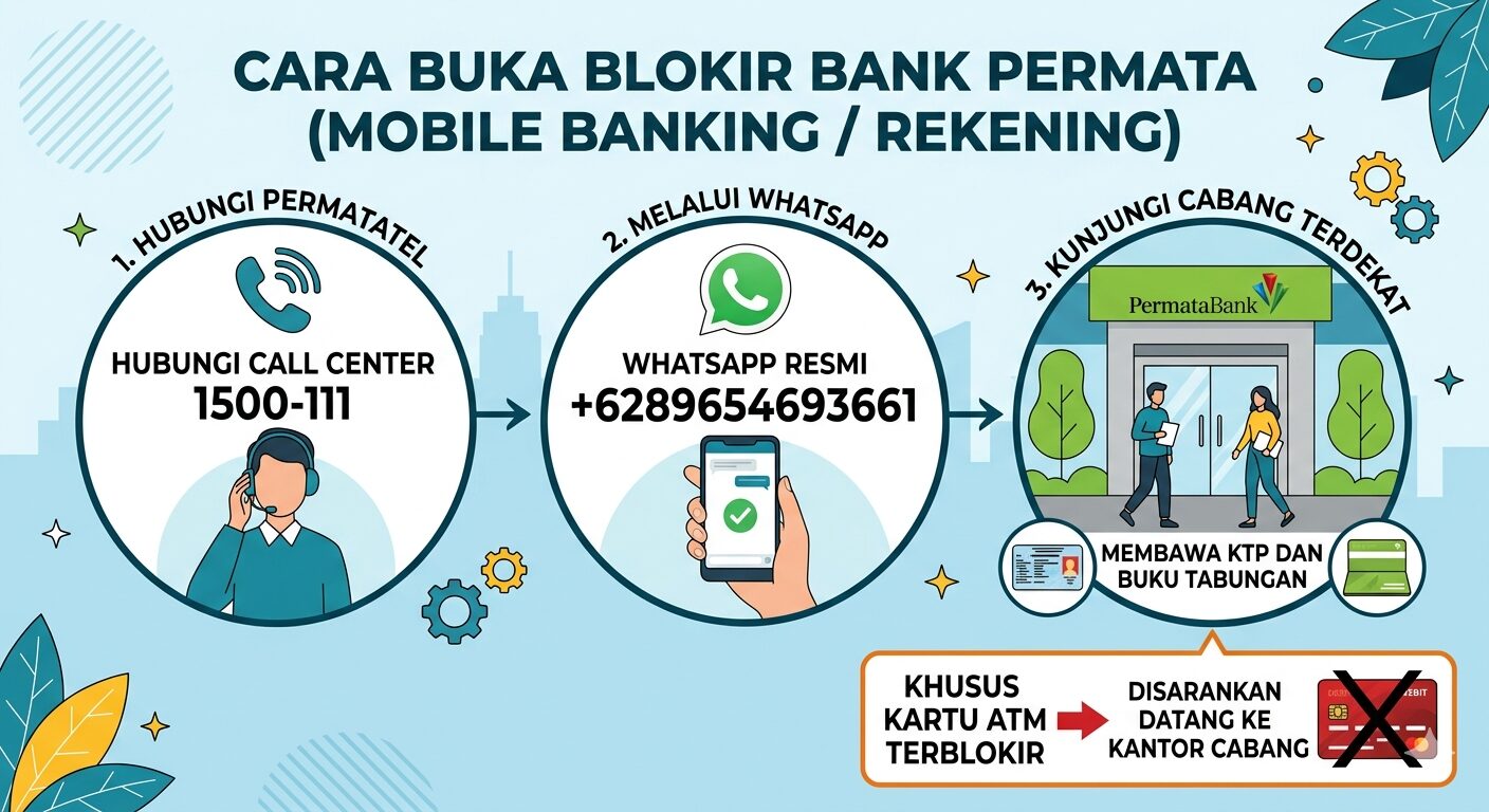 Cara buka blokir bank permata mobile