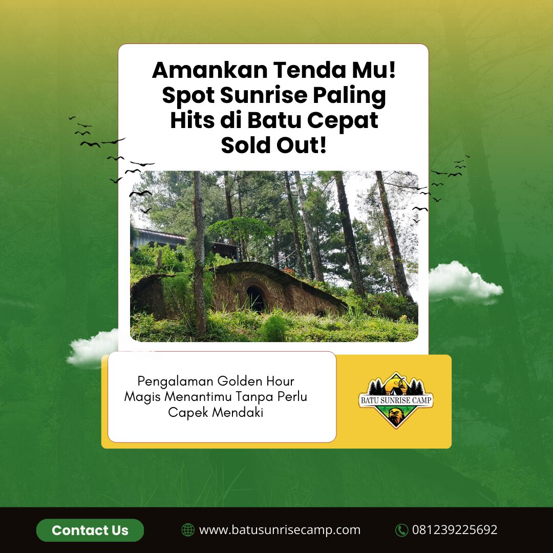 0812-3922-5692 – Panorama Sunset Indah dari Area Kemah Batu Malang