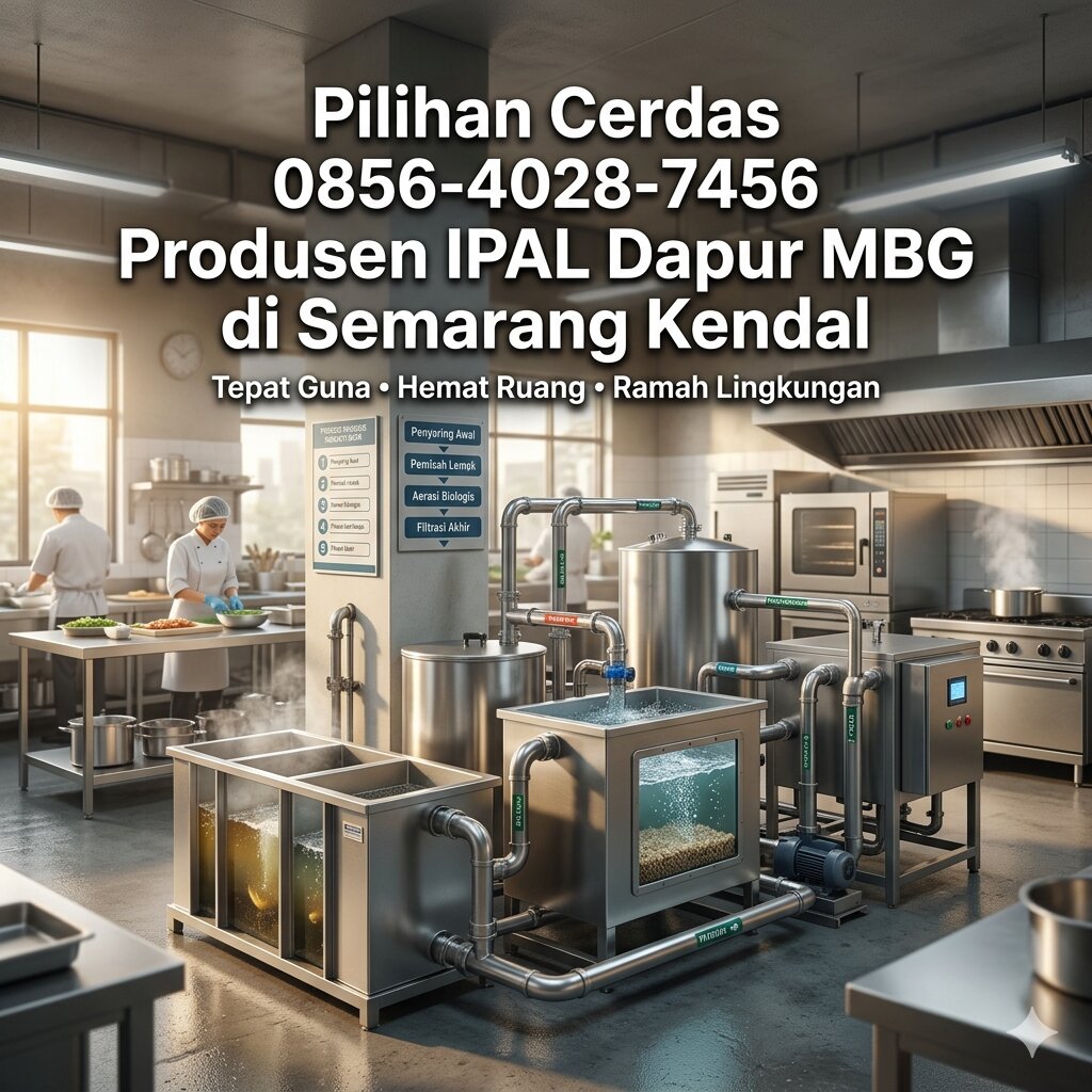Pilihan Cerdas 0856-4028-7456 Produsen IPAL Dapur MBG di Semarang Kendal
