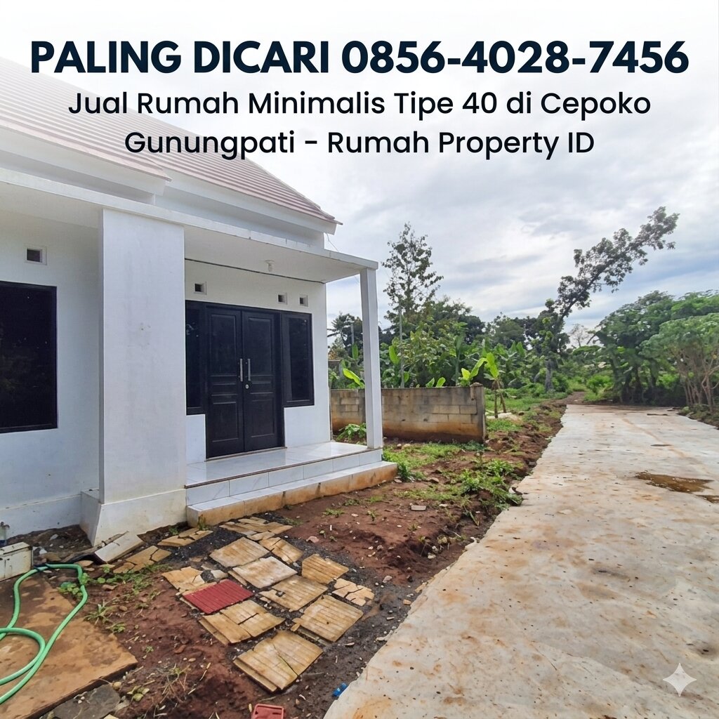 PALING DICARI 0856-4028-7456 Jual Rumah Minimalis Tipe 40 di Cepoko Gunungpati – Rumah Property ID