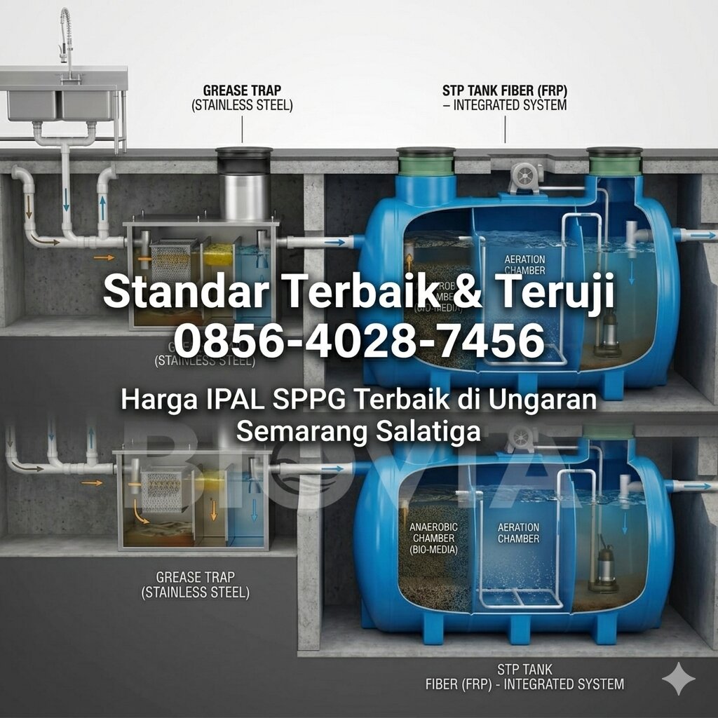 Standar Terbaik & Teruji 0856-4028-7456 – Harga IPAL SPPG Terbaik di Ungaran Semarang Salatiga