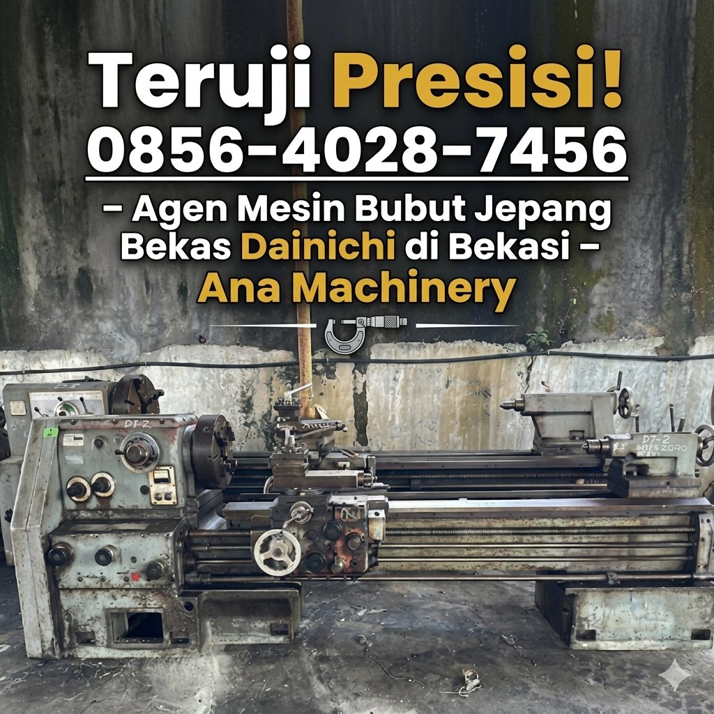 Teruji Presisi! 0856-4028-7456 – Agen Mesin Bubut Jepang Bekas Dainichi di Bekasi – Ana Machinery