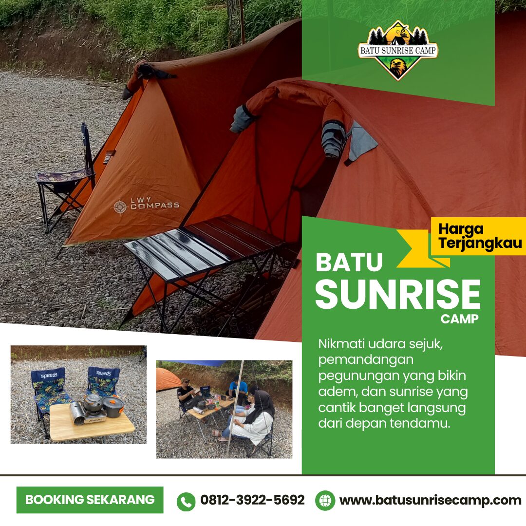 WA 0822-1122-1909 Sewa Kemah Batu Malang Fasilitas Meja Kayu dan Poci Teh Klasik