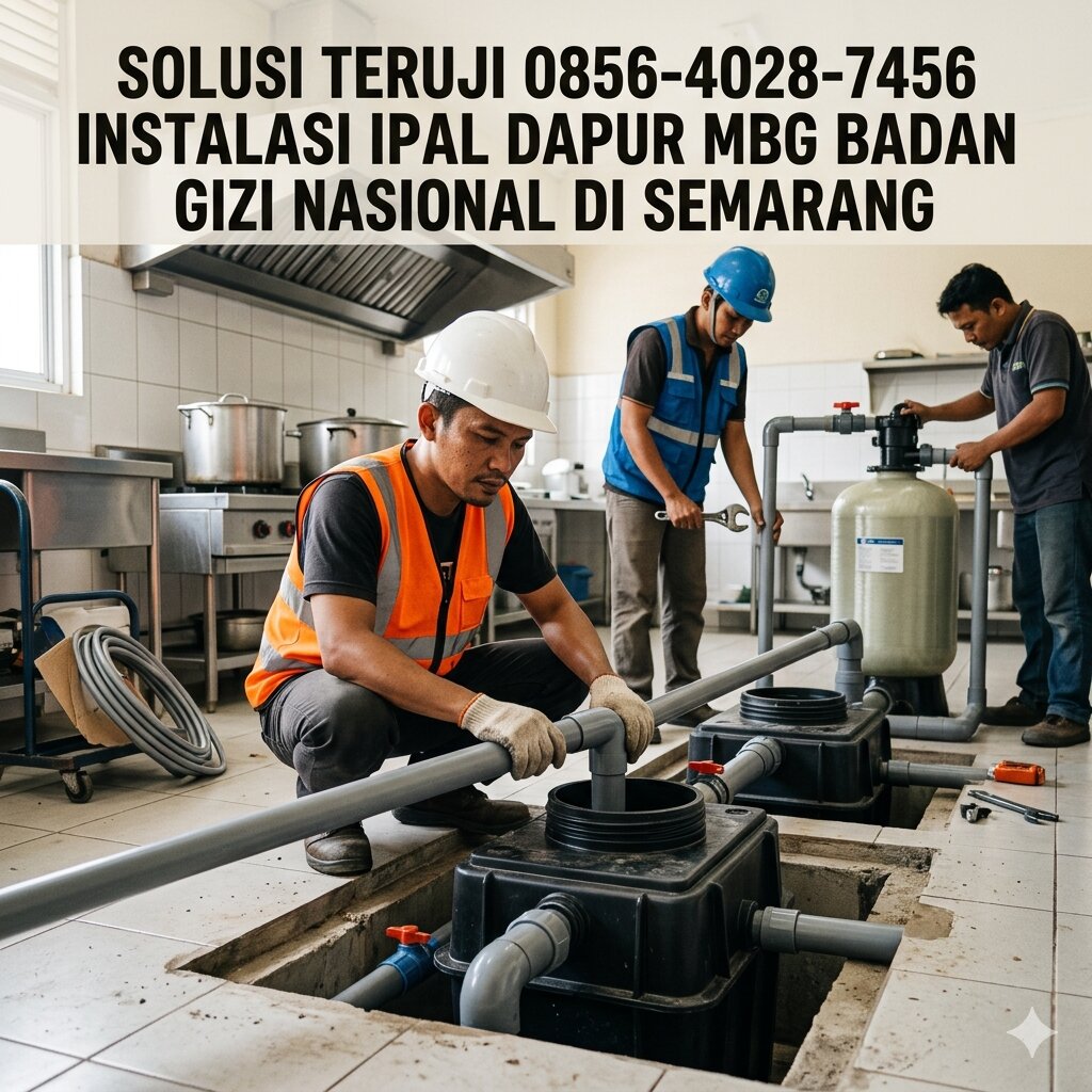 Solusi Teruji 0856-4028-7456 Instalasi IPAL Dapur MBG Badan Gizi Nasional di Semarang