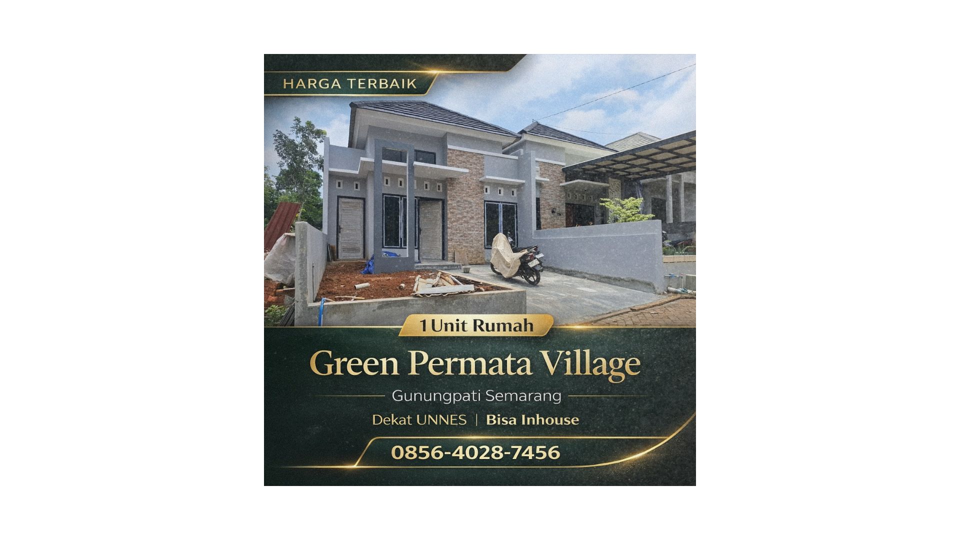 HARGA TERBAIK | 0856-4028-7456 Jual 1 Unit Rumah di Perumahan Green Permata Village Gunungpati Semarang