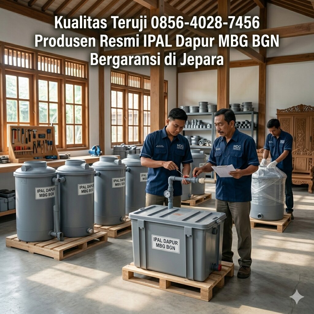 Kualitas Teruji 0856-4028-7456 Produsen Resmi IPAL Dapur MBG BGN Bergaransi di Jepara