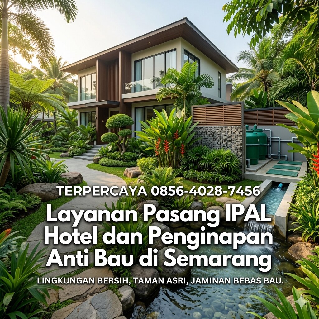 Terpercaya 0856-4028-7456 Layanan Pasang IPAL Hotel dan Penginapan Anti Bau di Semarang