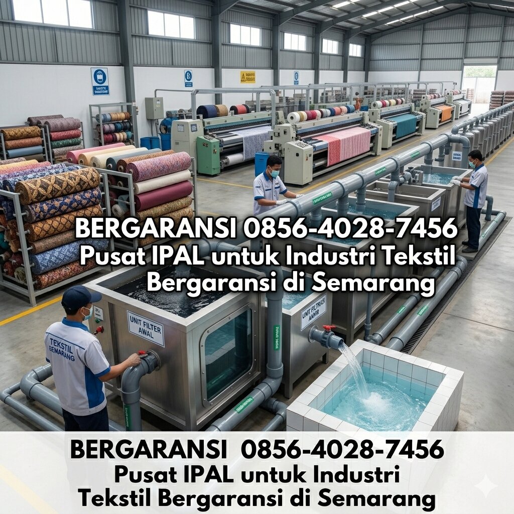 Bergaransi 0856-4028-7456 Pusat IPAL untuk Industri Tekstil Bergaransi di Semarang