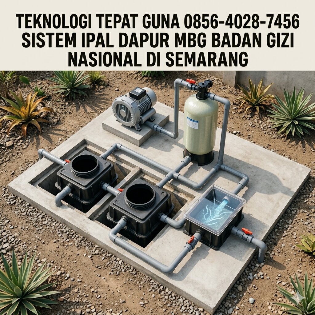 Teknologi Tepat Guna 0856-4028-7456 Sistem IPAL Dapur MBG Badan Gizi Nasional di Semarang