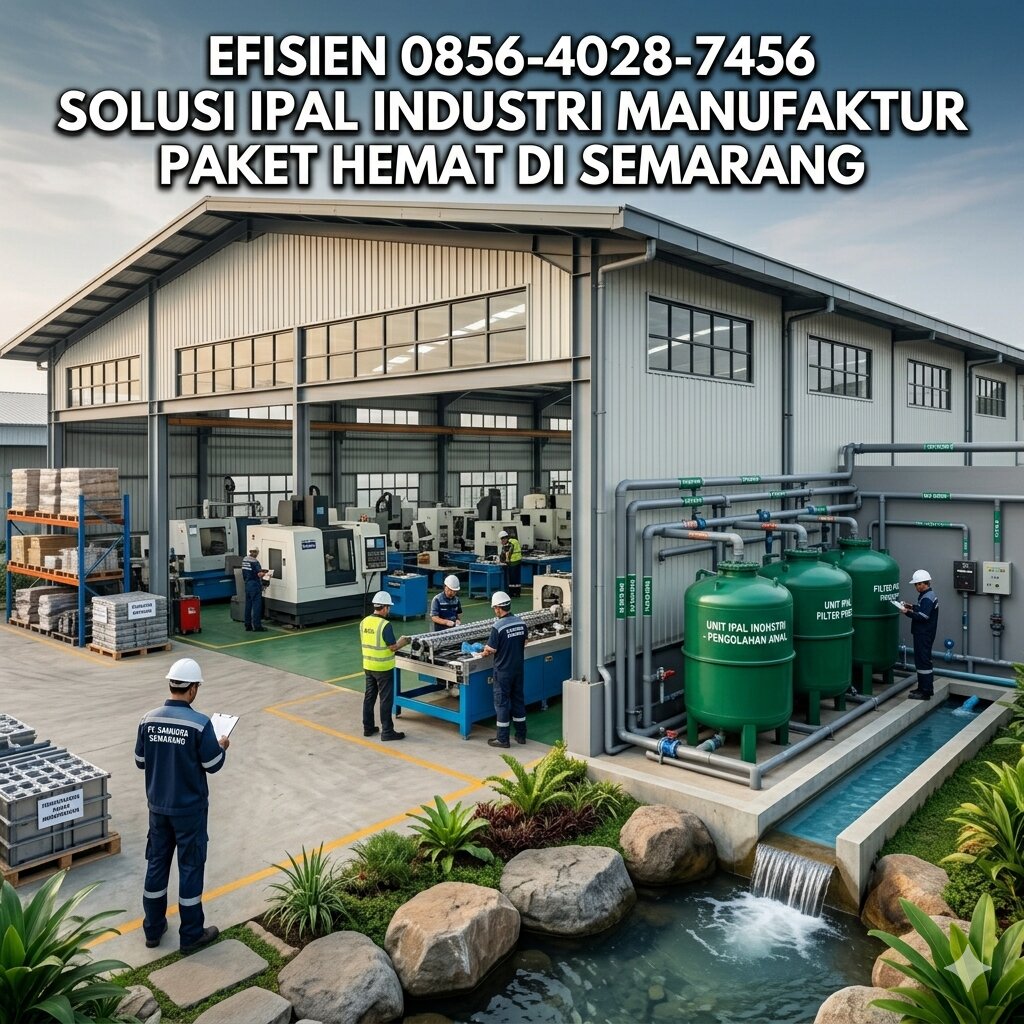 Efisien 0856-4028-7456 Solusi IPAL Industri Manufaktur Paket Hemat di Semarang
