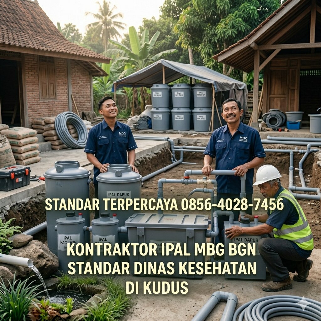 Standar Terpercaya 0856-4028-7456 Kontraktor IPAL MBG BGN Standar Dinas Kesehatan di Kudus
